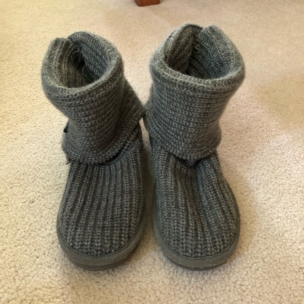 Gray Bearpaw Sweater Boots